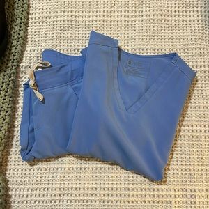 Figs Blue Scrub Set